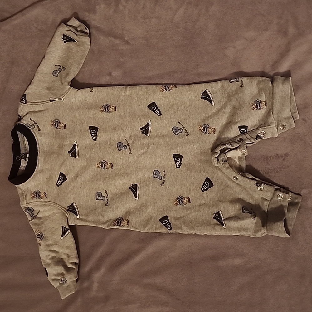 Ralph Lauren Polo Bear Infant 6 month Romper